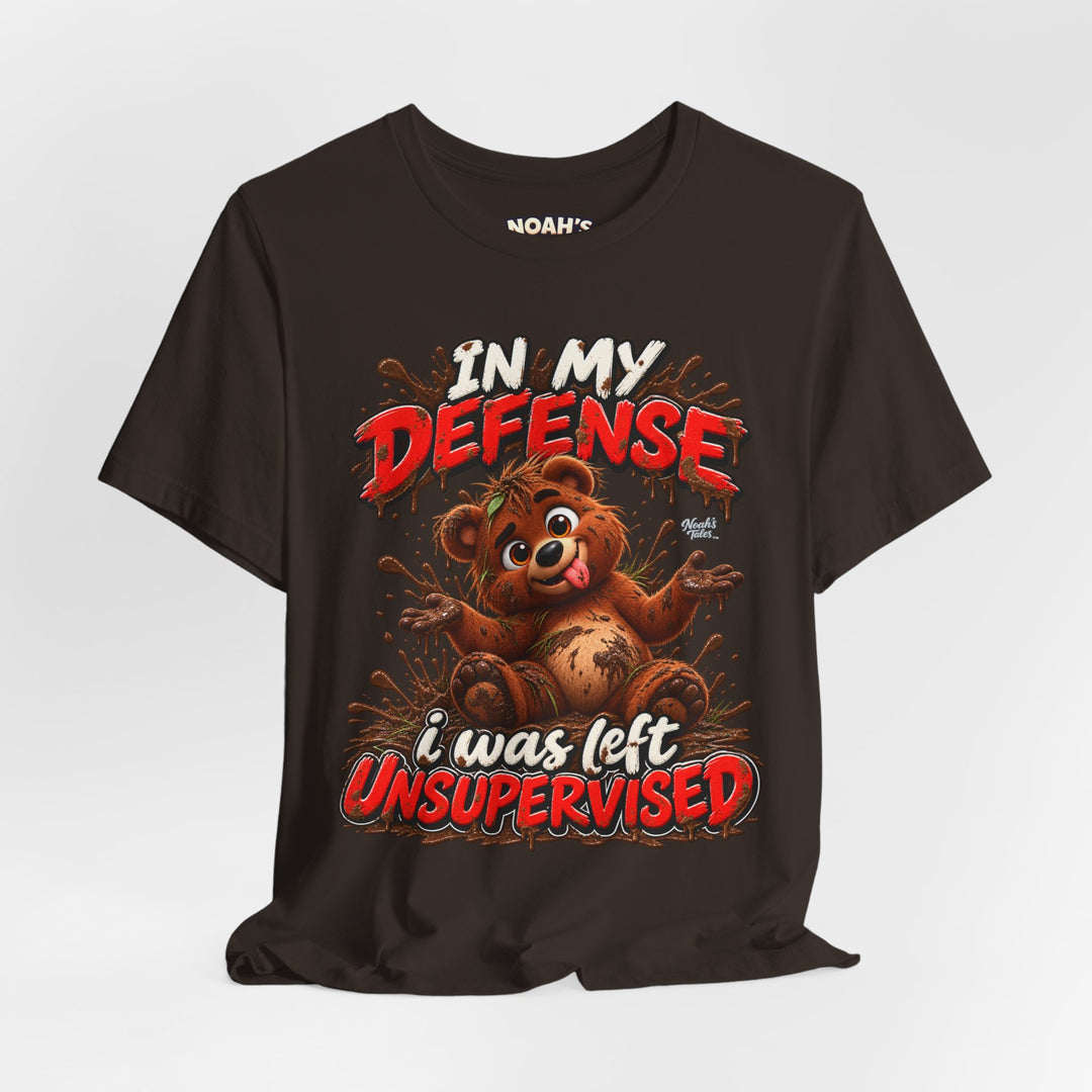 Noah’s Tales™ In My Defense I Was Left Unsupervised | Baxter Men's T-Shirt