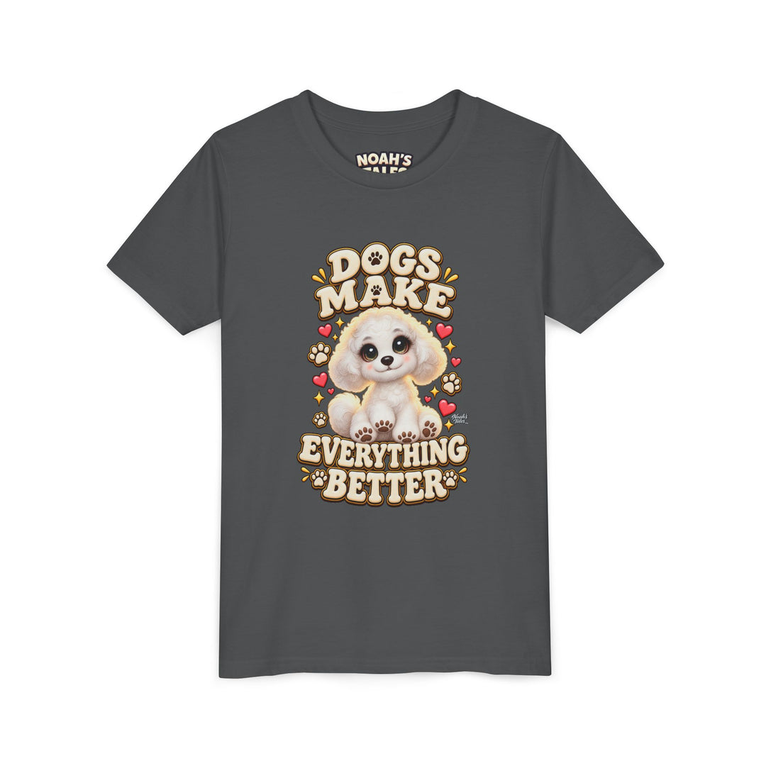 Noah’s Tales™ Dogs Make Everything Better | Coco Girl's Bella T-Shirt