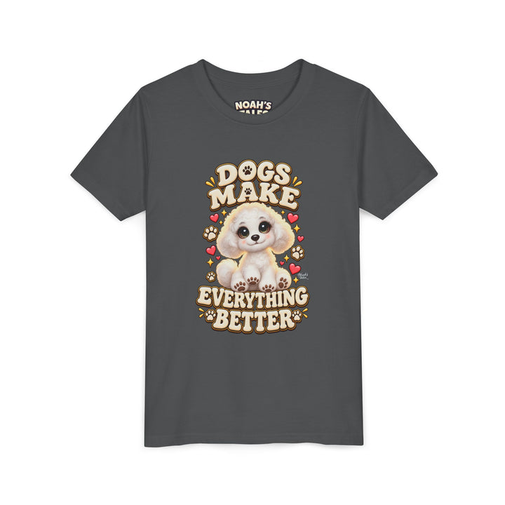 Noah’s Tales™ Dogs Make Everything Better | Coco Girl's Bella T-Shirt