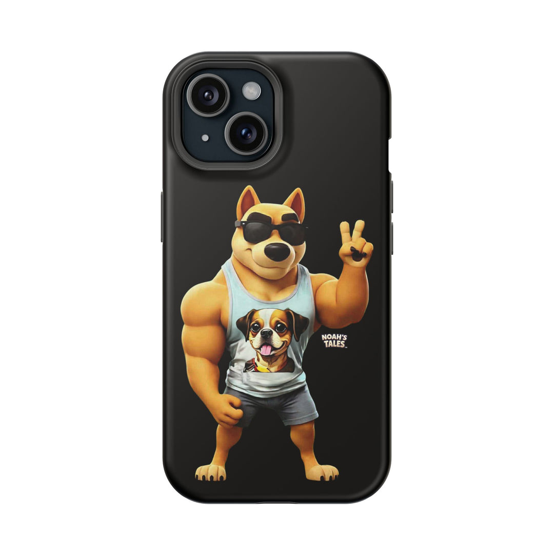 Noah’s Tales™ Ranger Magnet Phone Case Pet Lover Phone Cover Funny Phone Case Unique Gift for Dog Owners Quirky Dog Design