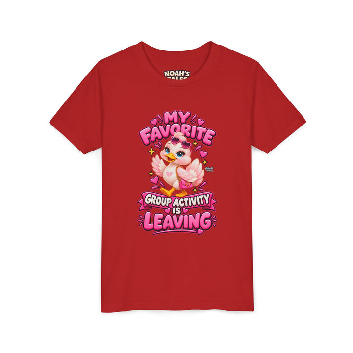 Noah’s Tales™ My Favorite Group Activity Is Leaving | Luna Girl's Bella T-Shirt