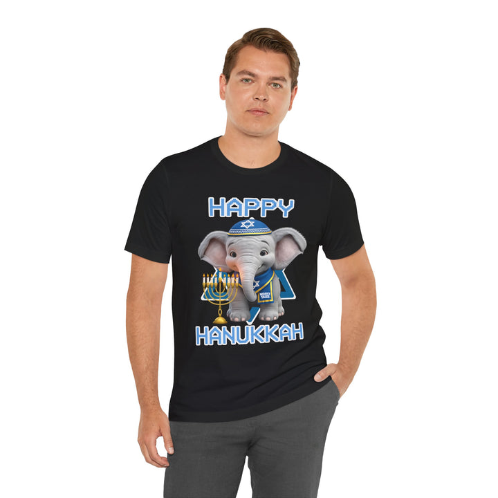 Noah’s Tales™ Happy Hanukkah Noah Men's Bella T-Shirt