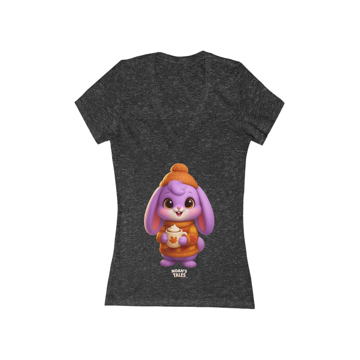 Noah’s Tales™ Christmas Lilac Women's V-Neck Bella T-Shirt