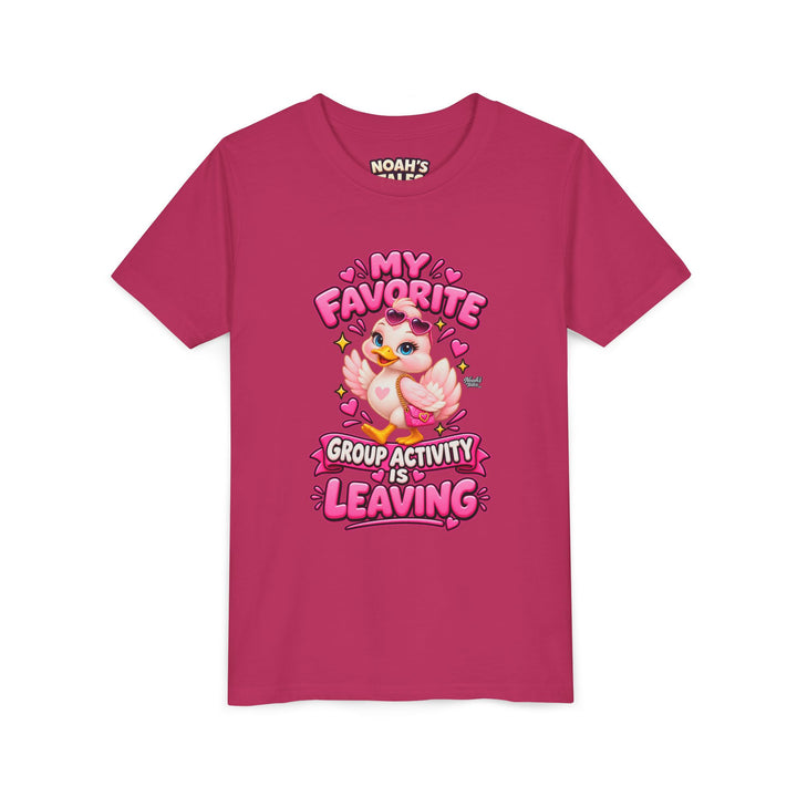 Noah’s Tales™ My Favorite Group Activity Is Leaving | Luna Girl's Bella T-Shirt