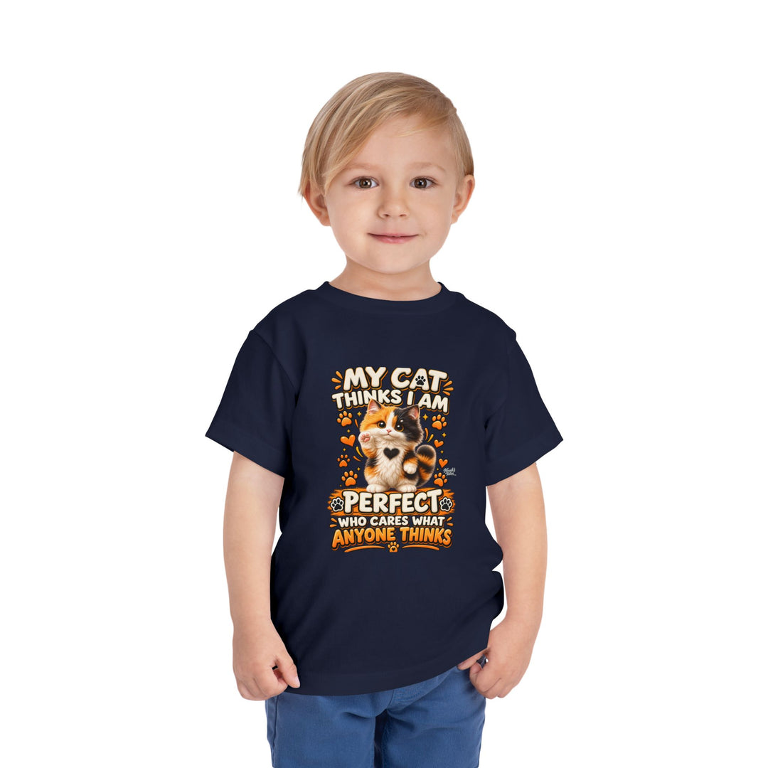 Noah’s Tales™ My Cat Thinks I Am Perfect | Tommy Boy's T-Shirt