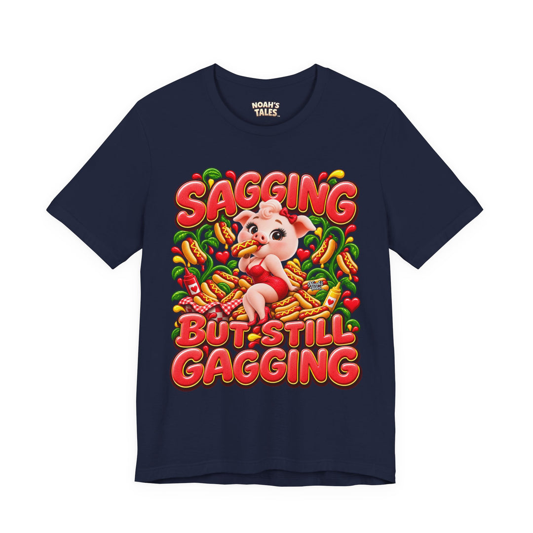 Noah’s Tales™ Sagging But Still Gagging | Pip Girlfriend Women's Bella T-Shirt