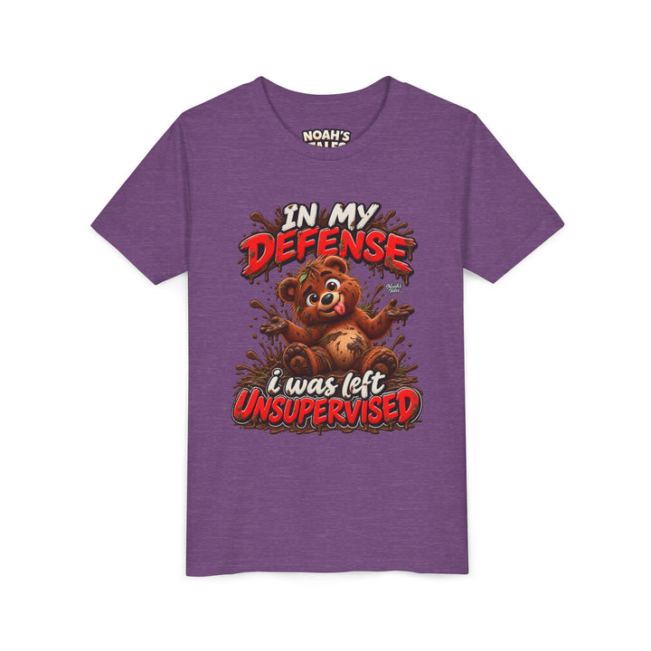 Noah’s Tales™ In My Defense I Was Left Unsupervised | Baxter Girl's Bella T-Shirt