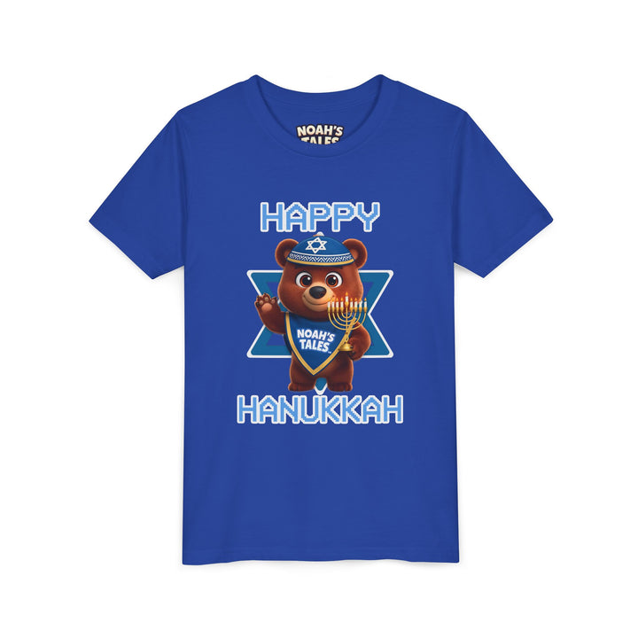Noah’s Tales™ Happy Hanukkah Bear Girl's Bella T-Shirt