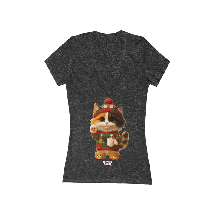 Noah’s Tales™ Thanksgiving Ashley Women's V-Neck Bella T-Shirt