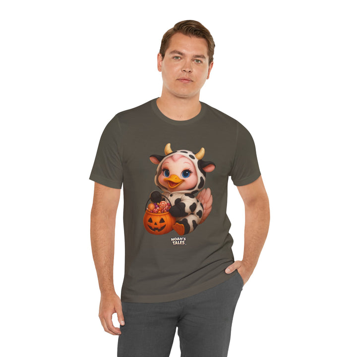 Noah’s Tales™ Cow Halloween Costume Luna Men's Bella T-Shirt