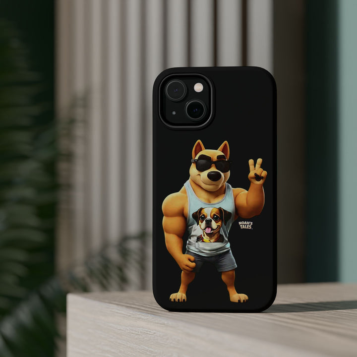 Noah’s Tales™ Ranger Magnet Phone Case Pet Lover Phone Cover Funny Phone Case Unique Gift for Dog Owners Quirky Dog Design