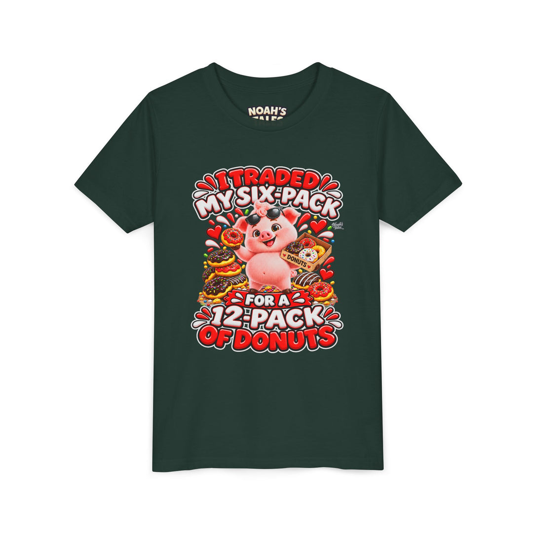 Noah’s Tales™ I Traded My Six-Pack For A 12-Pack Of Donuts | Pip Girl's Bella T-Shirt