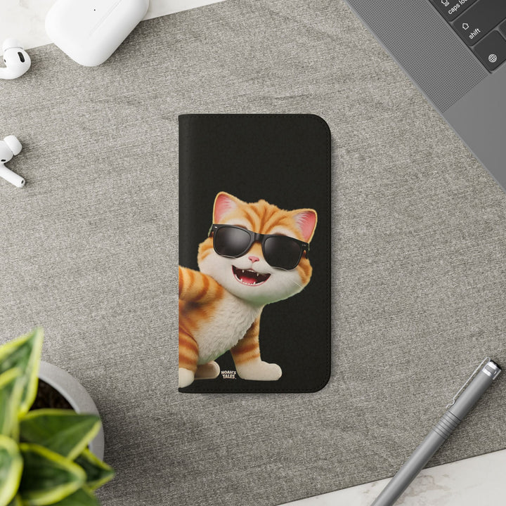 Noah’s Tales™ Tommy Flip Case Cartoon Phone Cover Pet Lover Gift Trendy Smartphone Wallet Animal Print Case