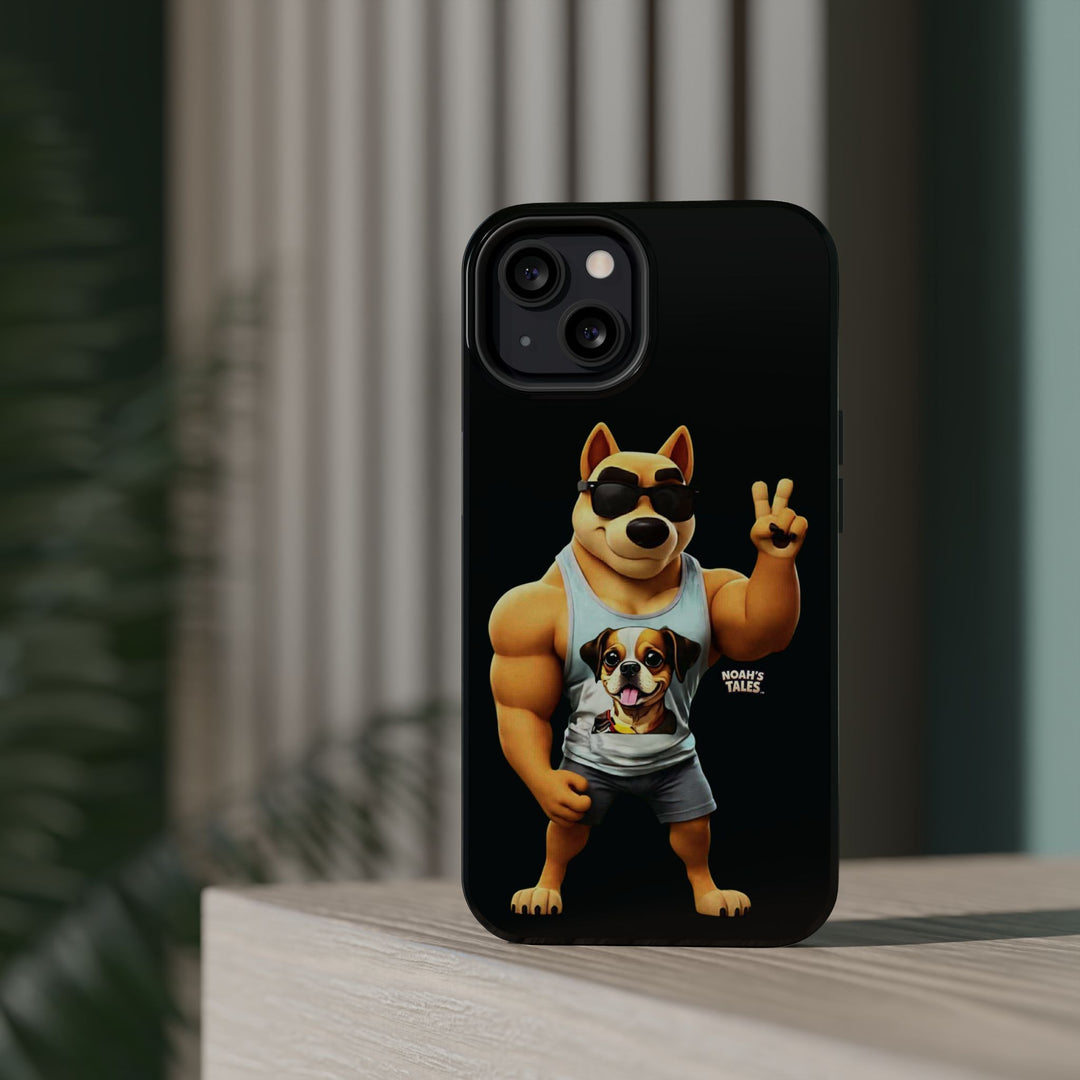 Noah’s Tales™ Ranger Magnet Phone Case Pet Lover Phone Cover Funny Phone Case Unique Gift for Dog Owners Quirky Dog Design