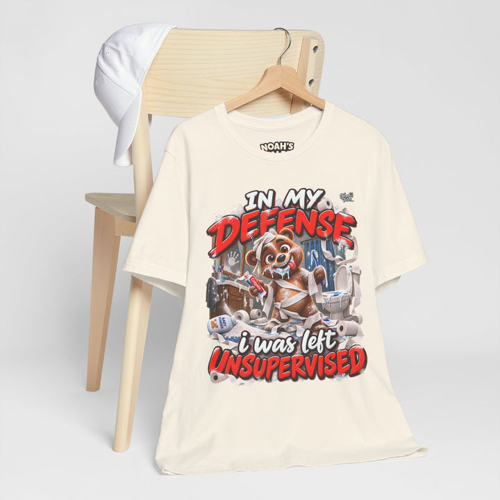 Noah’s Tales™ In My Defense I Was Left Unsupervised | Baxter Women's Bella T-Shirt
