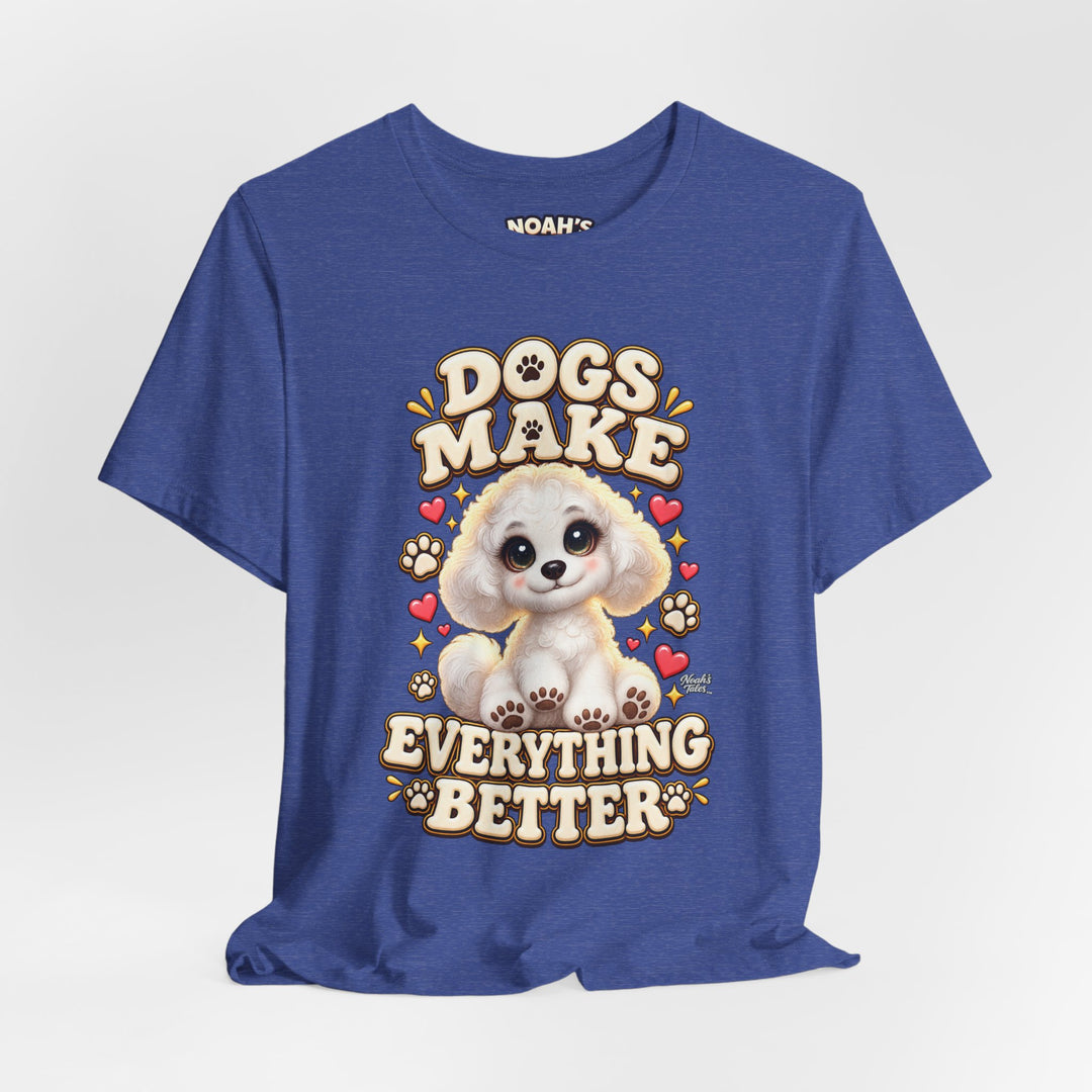 Noah’s Tales™ Dogs Make Everything Better | Coco Men's T-Shirt