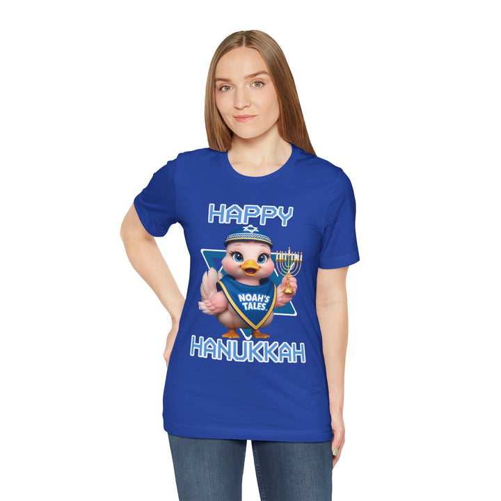 Noah’s Tales™ Happy Hanukkah Luna Women's Bella T-Shirt