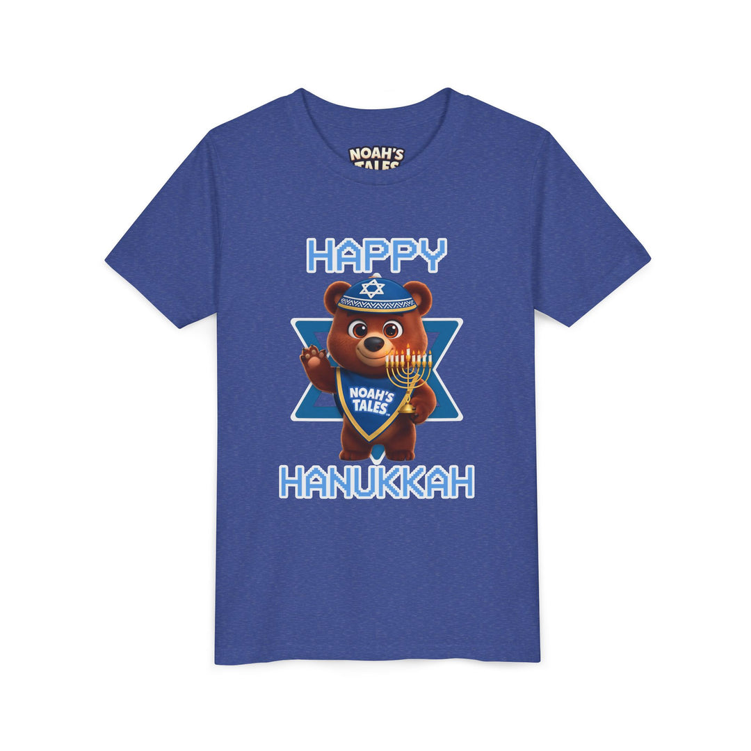 Noah’s Tales™ Happy Hanukkah Bear Girl's Bella T-Shirt
