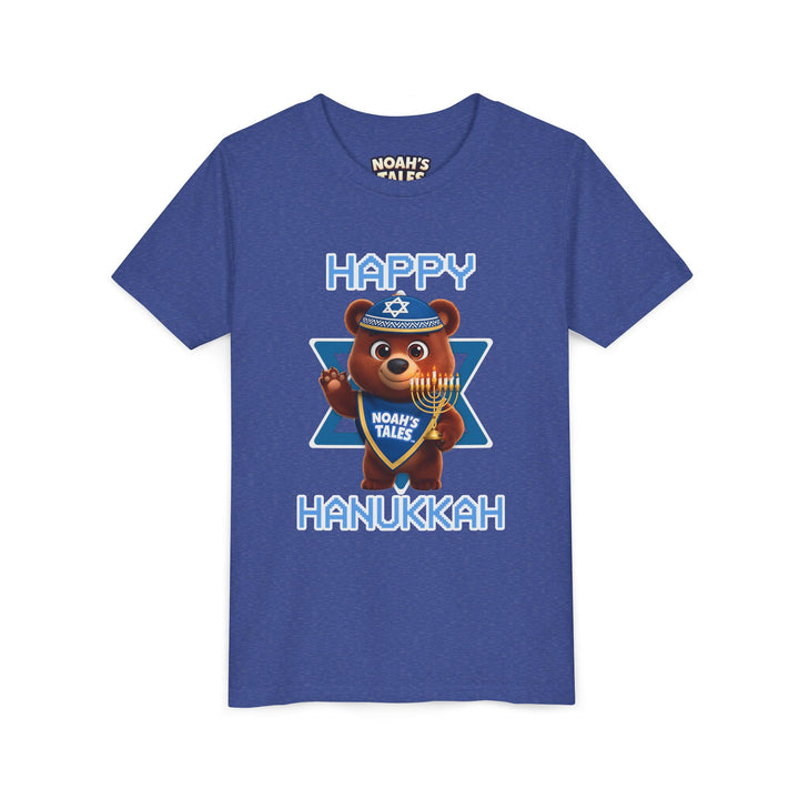 Noah’s Tales™ Happy Hanukkah Bear Girl's Bella T-Shirt