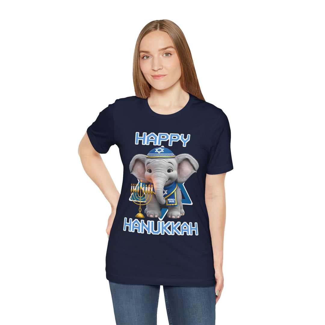 Noah’s Tales™ Happy Hanukkah Noah Women's Bella T-Shirt