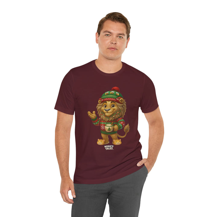 Noah’s Tales™ Christmas Leo Men's Bella T-Shirt