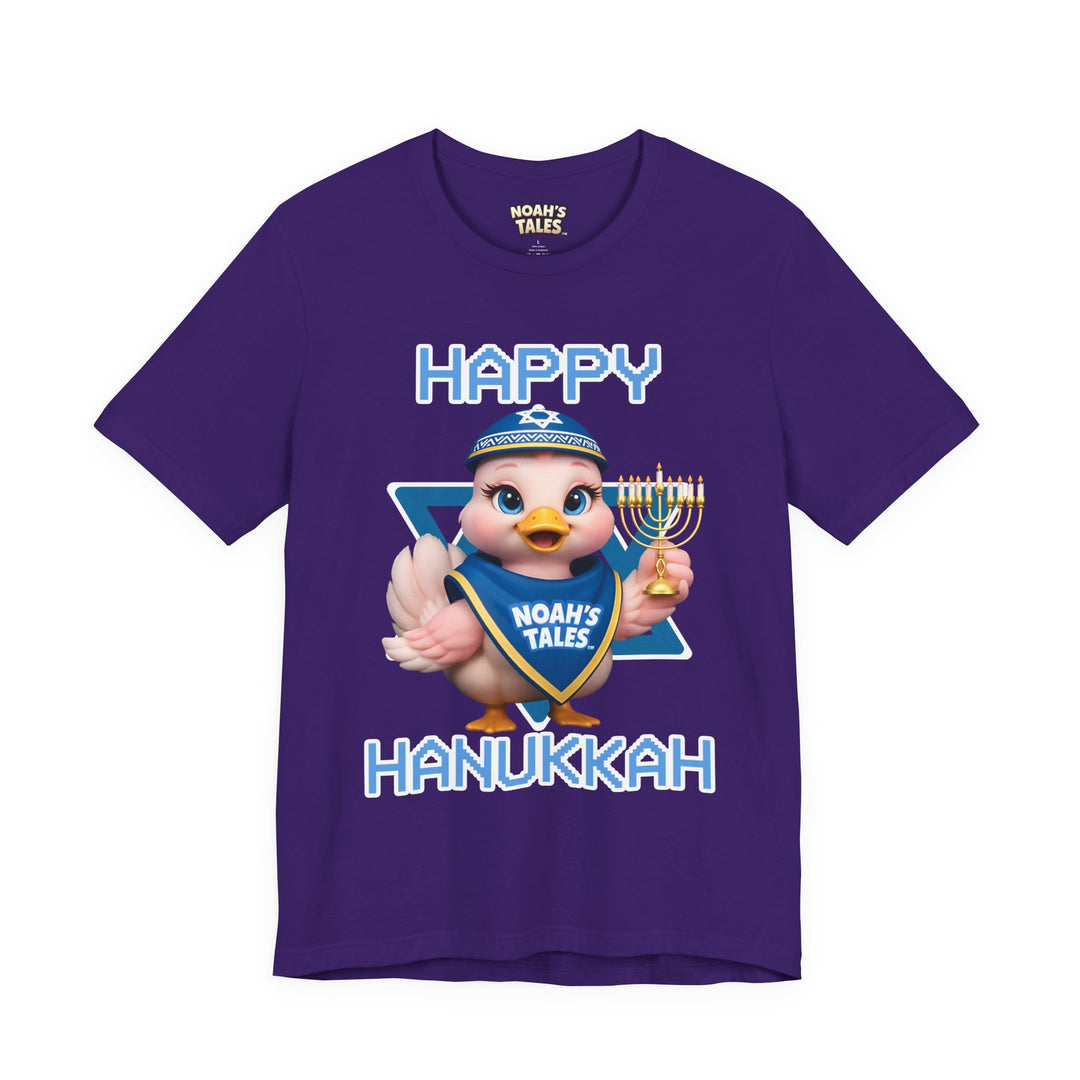 Noah’s Tales™ Happy Hanukkah Luna Women's Bella T-Shirt