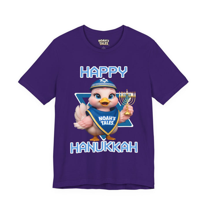 Noah’s Tales™ Happy Hanukkah Luna Women's Bella T-Shirt