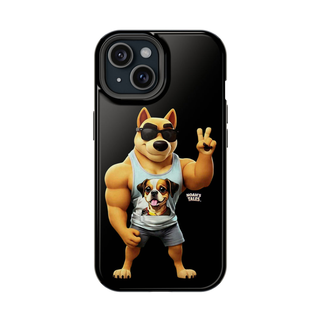 Noah’s Tales™ Ranger Magnet Phone Case Pet Lover Phone Cover Funny Phone Case Unique Gift for Dog Owners Quirky Dog Design