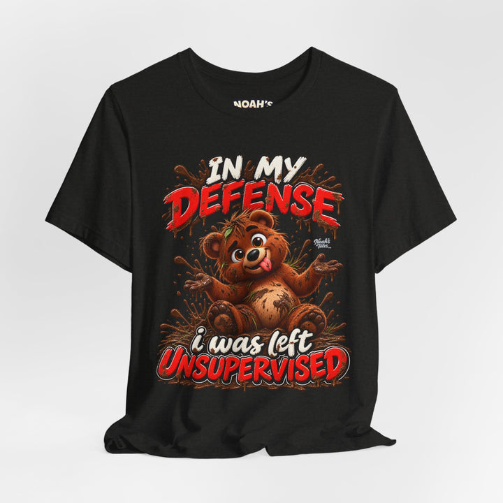 Noah’s Tales™ In My Defense I Was Left Unsupervised | Baxter Men's T-Shirt