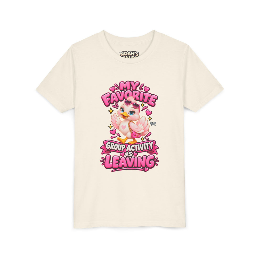 Noah’s Tales™ My Favorite Group Activity Is Leaving | Luna Girl's Bella T-Shirt