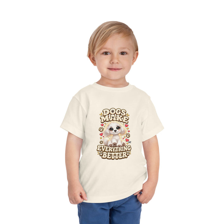 Noah’s Tales™ Dogs Make Everything Better | Coco Boy's T-Shirt