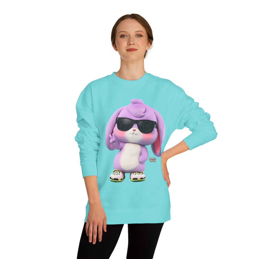 Noah’s Tales™ Cool Lilac Women's Crew Neck Sweatshir