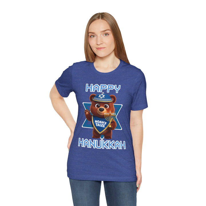 Noah’s Tales™ Happy Hanukkah Bear Women's T-Shirt