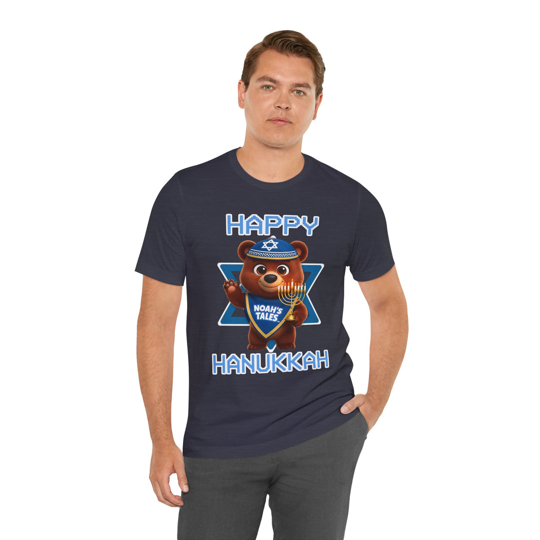 Noah’s Tales™ Happy Hanukkah Baxter Men's Bella T-Shirt