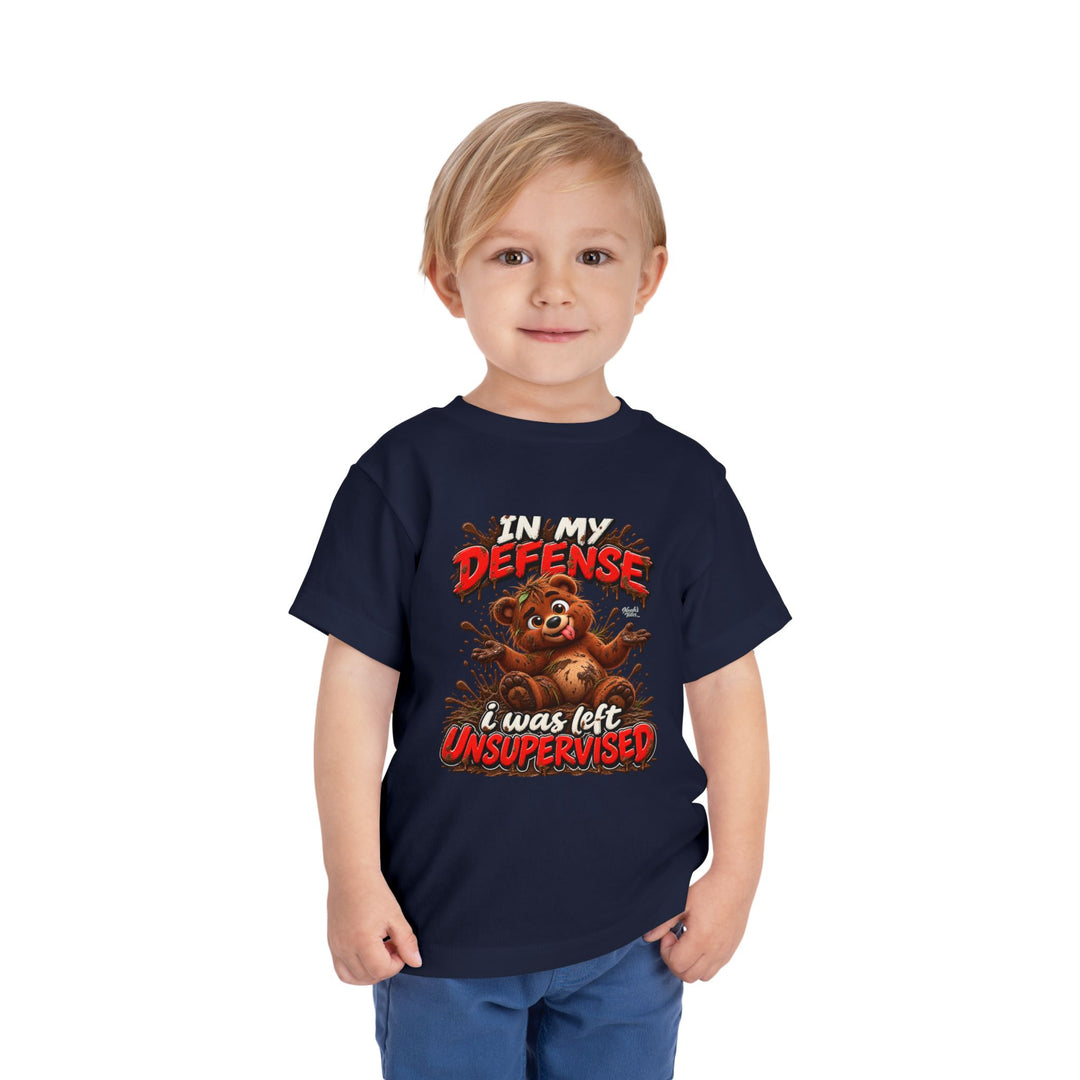 Noah’s Tales™ In My Defense I Was Left Unsupervised | Baxter Boy's T-Shirt