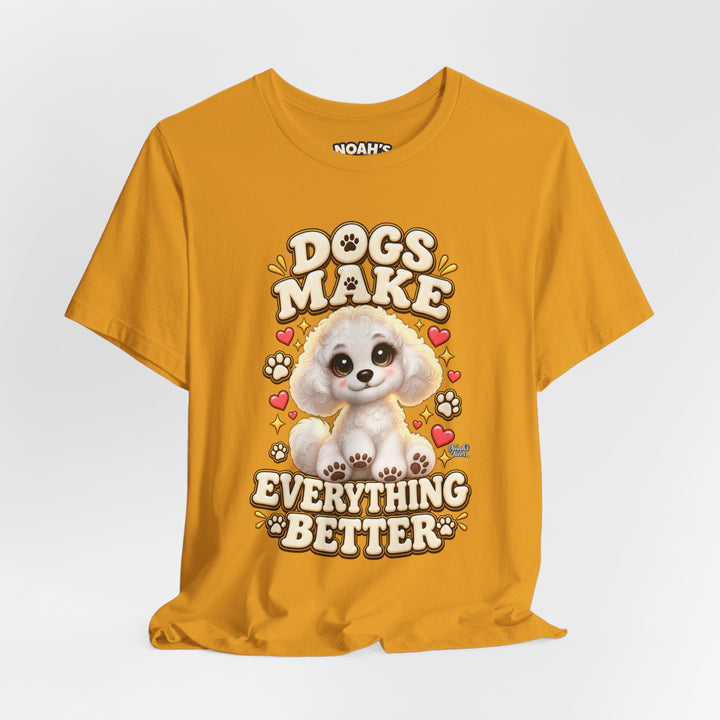 Noah’s Tales™ Dogs Make Everything Better | Coco Men's T-Shirt