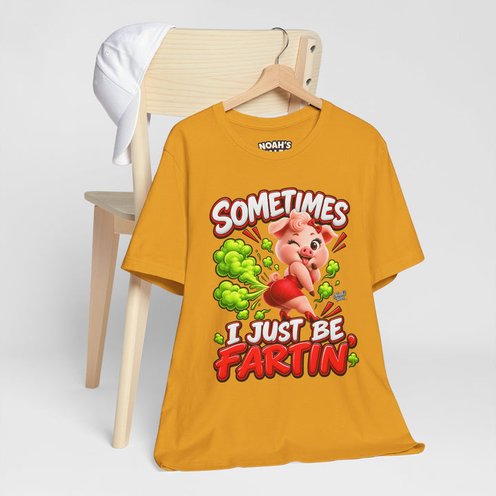 Noah’s Tales™ Sometimes I Just Be Fartin’ | Pip Girlfriend Women's Bella T-Shirt