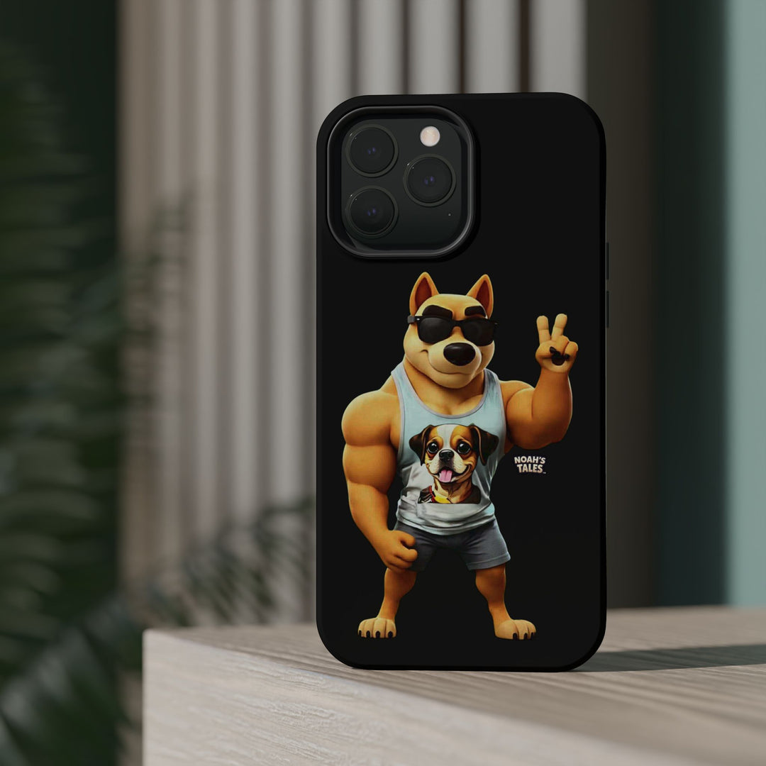 Noah’s Tales™ Ranger Magnet Phone Case Pet Lover Phone Cover Funny Phone Case Unique Gift for Dog Owners Quirky Dog Design