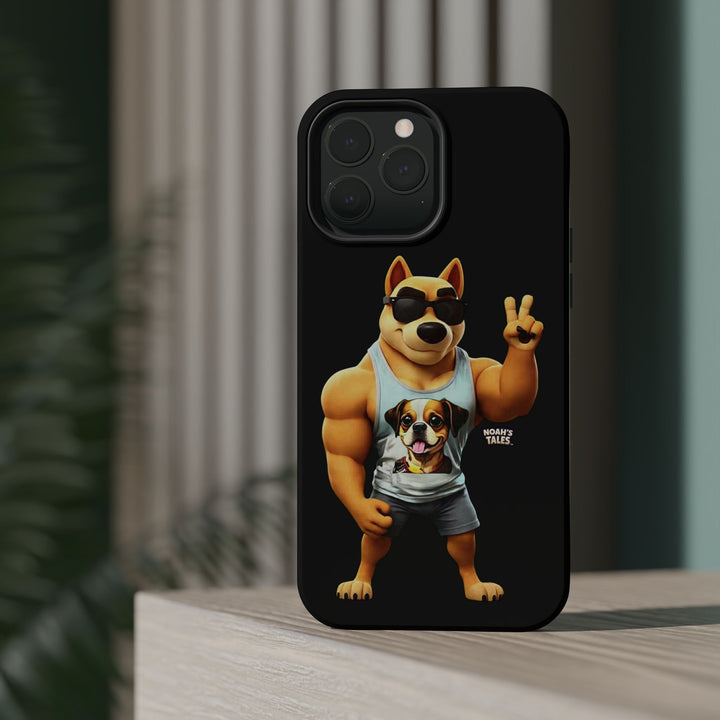 Noah’s Tales™ Ranger Magnet Phone Case Pet Lover Phone Cover Funny Phone Case Unique Gift for Dog Owners Quirky Dog Design