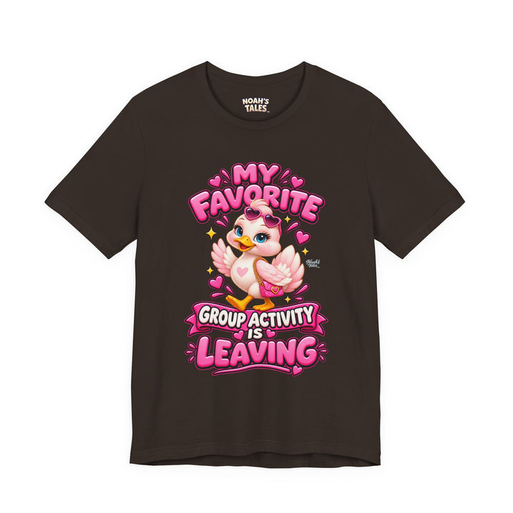 Noah’s Tales™ My Favorite Group Activity Is Leaving | Luna Women's Bella T-Shirt