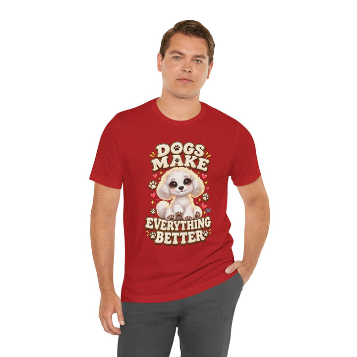 Noah’s Tales™ Dogs Make Everything Better | Coco Men's T-Shirt