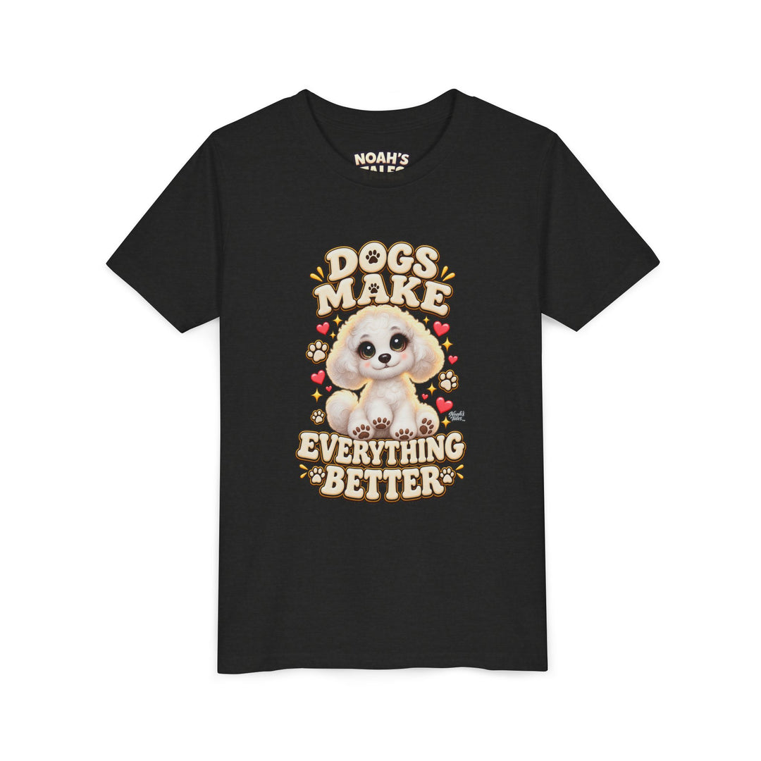 Noah’s Tales™ Dogs Make Everything Better | Coco Girl's Bella T-Shirt