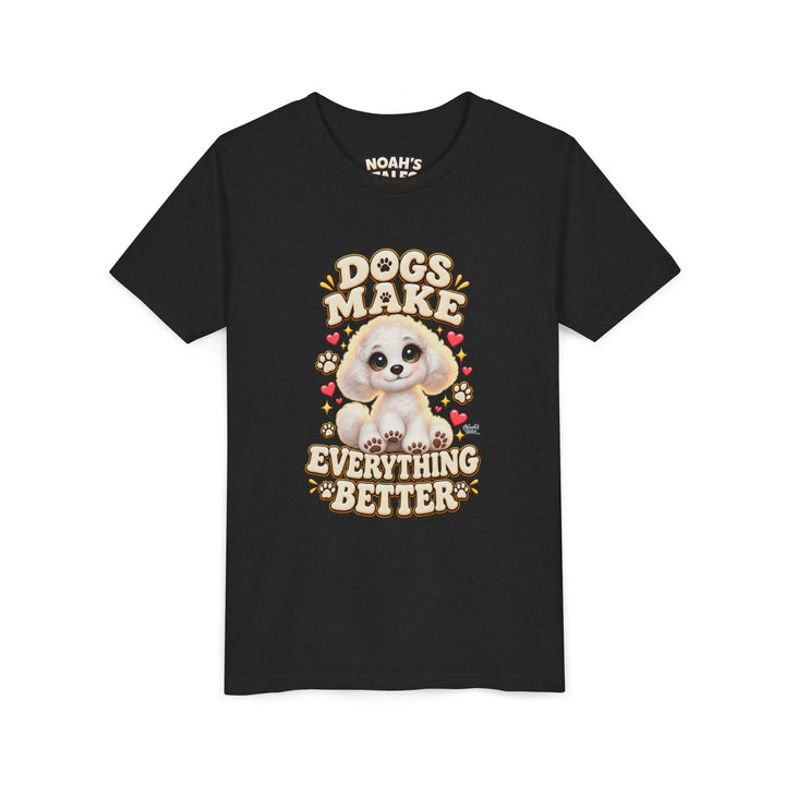 Noah’s Tales™ Dogs Make Everything Better | Coco Girl's Bella T-Shirt