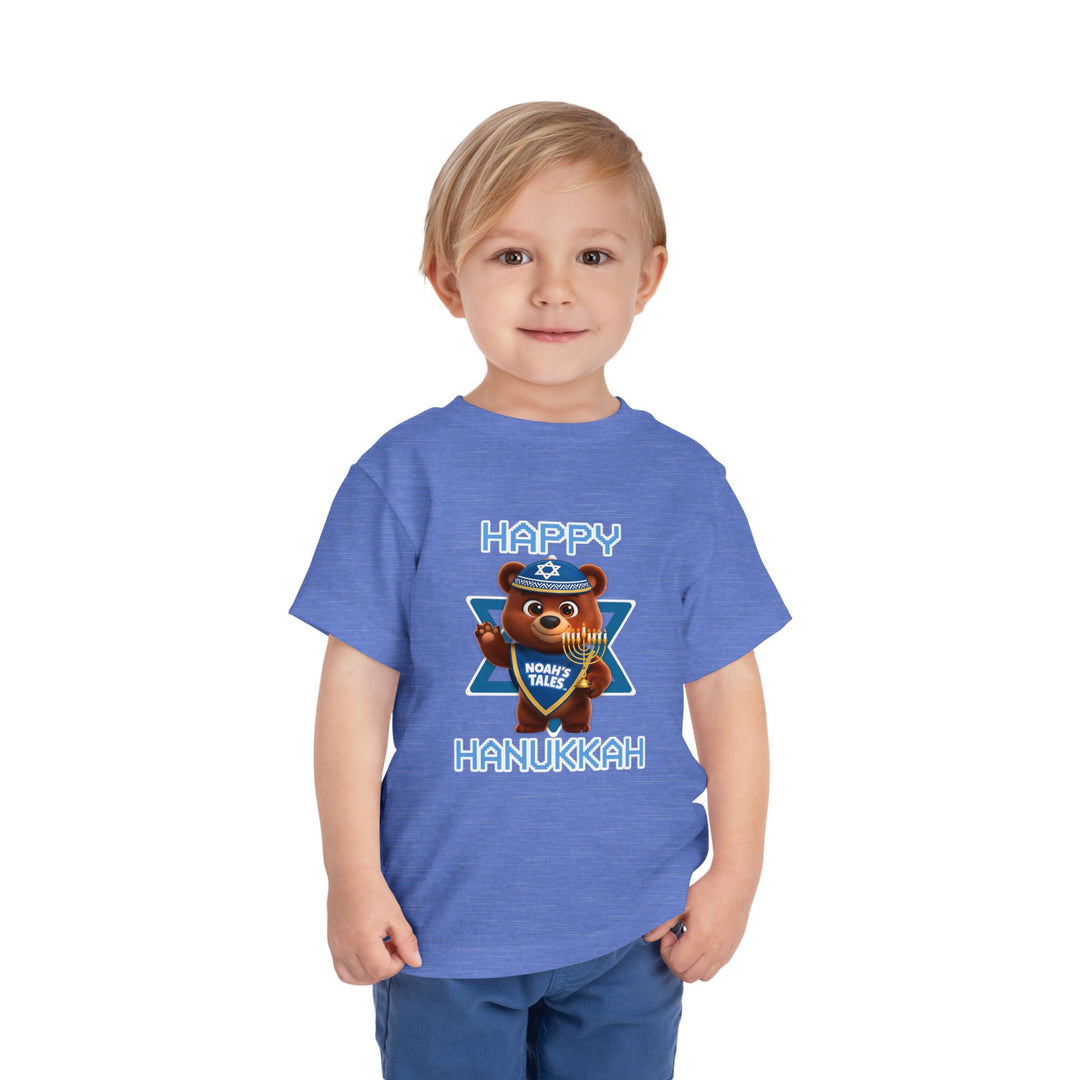 Noah’s Tales™ Happy Hanukkah Bear Boy's Bella T-Shirt