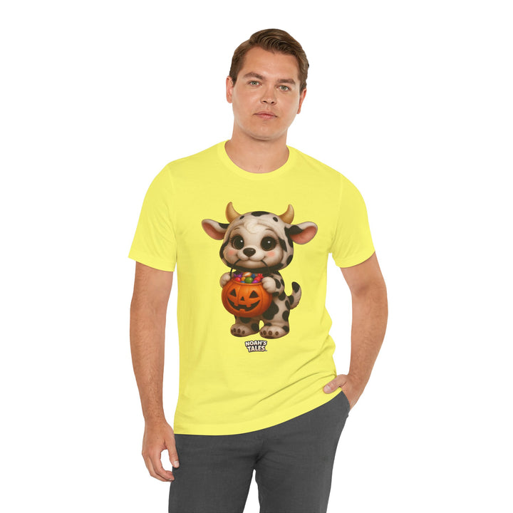 Noah’s Tales™ Cow Halloween Costume Coco Men's Bella T-Shirt