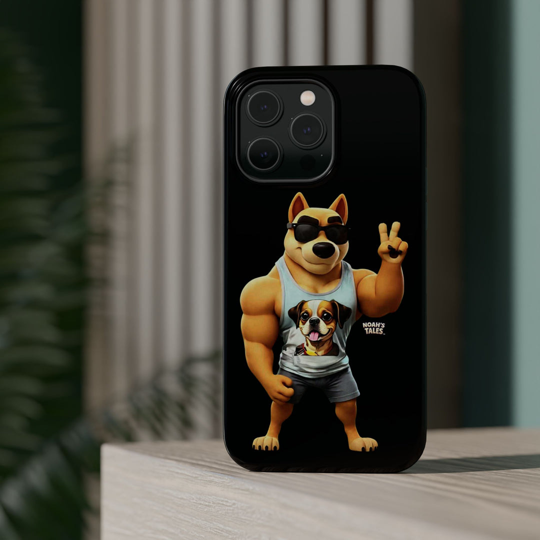 Noah’s Tales™ Ranger Magnet Phone Case Pet Lover Phone Cover Funny Phone Case Unique Gift for Dog Owners Quirky Dog Design
