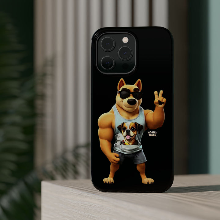 Noah’s Tales™ Ranger Magnet Phone Case Pet Lover Phone Cover Funny Phone Case Unique Gift for Dog Owners Quirky Dog Design