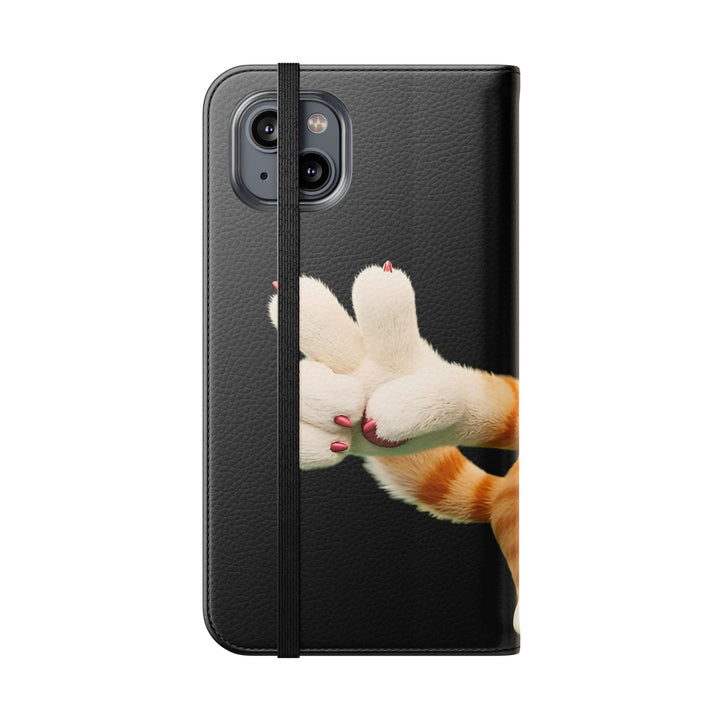 Noah’s Tales™ Tommy Flip Case Cartoon Phone Cover Pet Lover Gift Trendy Smartphone Wallet Animal Print Case