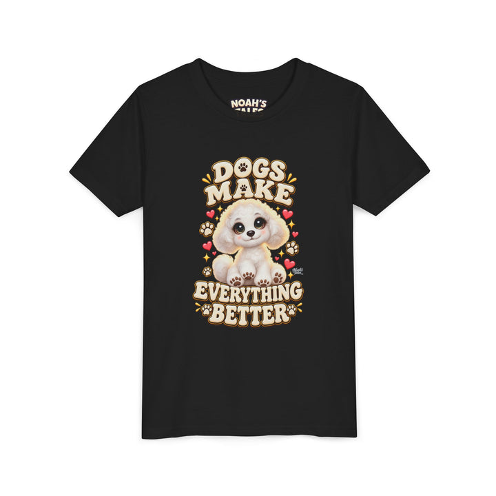 Noah’s Tales™ Dogs Make Everything Better | Coco Girl's Bella T-Shirt