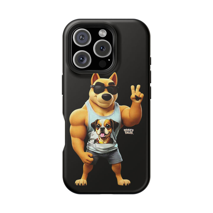 Noah’s Tales™ Ranger Magnet Phone Case Pet Lover Phone Cover Funny Phone Case Unique Gift for Dog Owners Quirky Dog Design